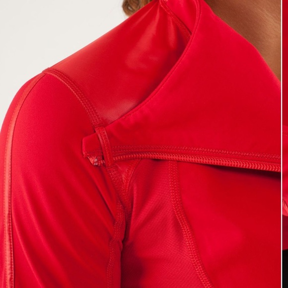 RARE Lululemon Women’s Run Track Time Jacket in Red Currant Size 6 - Picture 6 of 16